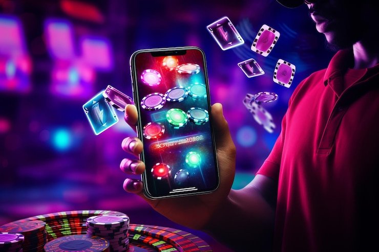Studio live dealer gardenscapes dengan tampilan multi-kamera dan antarmuka aplikasi mobile